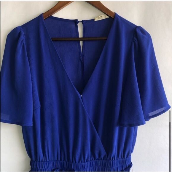 Main Strip Blue Romper - Picture 6 of 7